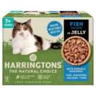 Harringtons Senior Wet Cat Food Pouches Fish in Jelly 12 x 85g