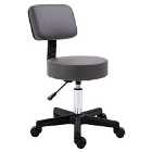 HOMCOM Beautician's Adjustable Swivel Salon Chair - Grey