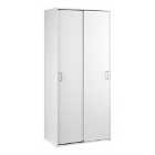 Space Wardrobe With 2 Sliding Doors In White