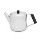 Bredemeijer Teapot Double Wall Duet Boston Design 1.1L In Polished Steel With Black Fittings