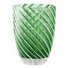 Italesse Vertigo Handcrafted Single Glass Tumbler In Green & White
