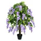 Greenbrokers Artificial Lilac Wisteria Tree Pot Plant 130cm