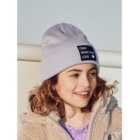 KIDS ONLY Lilac Ribbed Knit Logo Beanie