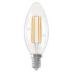Calex Smart Clear Filament E14 4.9W Dimmable Candle Light Bulb