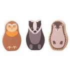 Rosa & Bo Wooden Play Set Characters Woodland Animals for Toddlers