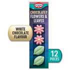 Dr. Oetker 12 Chocolate Flavour Flowers and Leaves Cake Decorations 11g