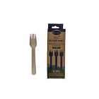 Essential Housewares Wooden Cutlery Fork 24 Pieces