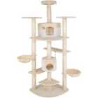 Tectake Cat Tree Scratching Post Fippi - Beige/White