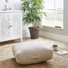 Casual Slub Natural Floor Cushion