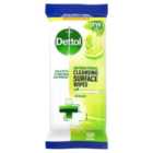Dettol Antibacterial Biodegradable Cleansing Surface Wipes Lime & Mint 110 per pack