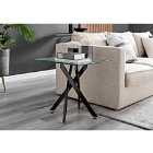 Furniture Box Leonardo Black Leg Side Table