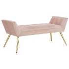Turin Upholstered Window Seat Blush Pink