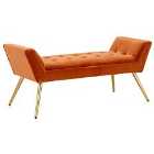 Turin Upholstered Window Seat Russet