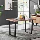 Furniture Box Kylo 4 Seater 120Cm Brown Wood Effect Dining Table