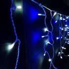 300 LED 7.5m Premier Christmas Outdoor 8 Function Icicle Lights Blue & White