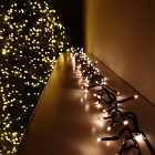 960 LED 12.4m Premier Christmas Outdoor Cluster Timer Lights in Vintage Gold