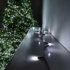 380 LED 23m Premier Christmas Outdoor 8 Function Timer Lights in Cool White