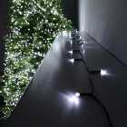 400 LED 40m Premier Christmas Indoor Outdoor Multi Function Battery Operated String Lights with Timer in Cool White