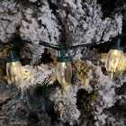 50 Traditional Warm White LED String Lights Battery Operated Outdoor Indoor