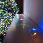100 LED 10m Premier Christmas Outdoor Multi Function Battery Lights with Timer & Clear Cable in Multicoloured