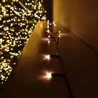 100 LED 10m Premier Christmas Indoor Outdoor Multi Function Battery Operated String Lights with Timer in Vintage Gold