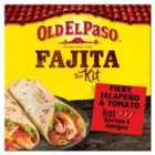 Old El Paso Mexican Fiery Jalepano & Tomato Fajita Kit 500g