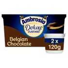 Ambrosia Deluxe Custard Belgian Chocolate, 2x120g