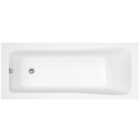 Square Single Ended Straight Shower Bath with Leg Set - 1400mm x 700mm (Taps, Panel and Waste Not Included) - Balterley