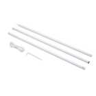 Outsunny 3(m) Awning Sail Shade Canopy Pole Kit Adjustable Pole Rope Metal