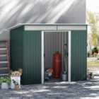 Outsunny Garden Shed Outdoor Storage Tool Organizer Double Sliding Door