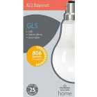 Morrisons LED Gls A60 806 Lumens 7.3W Bc 2700K Dimmable Light Bulb 