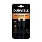 Duracell 1M USB-C To USB-C 3.2 Braided Cable USB7030A