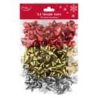 24 Pack Traditional Mixed Metallic Bows