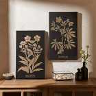Pack of 2 Hintze Floral Framed Canvases