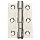 Grade 7 Fire Rated Ball Bearing Hinge Polished Chrome Stainless Steel 76mm - Pack of 20