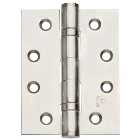 Grade 11 Fire Rated Ball Bearing Hinge Polished Chrome Stainless Steel 102mm - Pack of 3