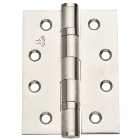 Grade 11 Fire Rated Ball Bearing Hinge Satin Stainless Steel 102mm - Pack of 3