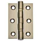 Ball Bearing Hinge Stainless Steel Antique Brass 76mm - Pack of 3