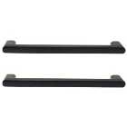 Flat Cabinet Handle Pearl Black 140mm - Pack of 2