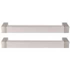 Flat Cabinet Handle Stainless Steel 160mm - Pack of 2