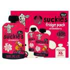 The Collective Strawberry Suckies Yoghurt Pouches 6 x 90g