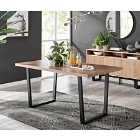 Furniture Box Kylo 6 Seater 160cm Brown Wood Effect Dining Table