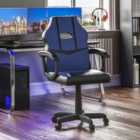 Comet Racing Gaming Chair Blue And Black