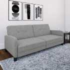 Boston Linen Grey Double Sofa Bed