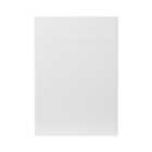 GoodHome Stevia Gloss white slab Drawerline Cabinet door, (W)500mm (H)715mm (T)18mm