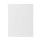 GoodHome Balsamita Matt white slab Standard End panel (H)720mm (W)570mm
