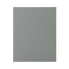 GoodHome Balsamita Matt grey slab Standard End panel (H)720mm (W)570mm