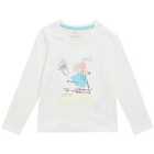 M&S Mouse Top, White, 2-7 Years