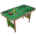Charles Bentley Junior 4ft Snooker/Pool Games Table - Green