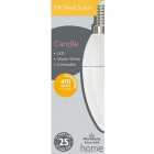 Morrisons LED Candle 470 Lumens Ses 4.2W Dimmable 2700K Light Bulb 